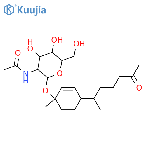 3-Hydroxy-13-nor-1-bisabolen-11-one; (3S,6R,7S)-form, 3-O-(2-Acetamido-2-deoxy-β-D-glucopyranoside) structure