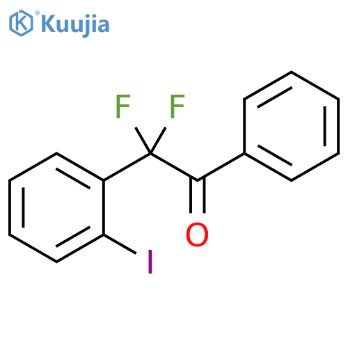 2,2-Difluoro-2-(2-iodophenyl)-1-phenylethanone structure
