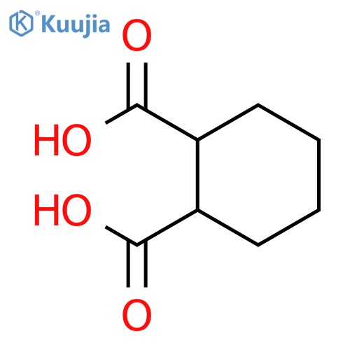 trans-1,2-Cyclohexanedicarboxylic acid structure