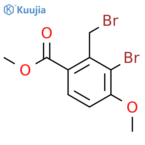 3-Bromo-2-bromomethyl-4-methoxy-benzoic acid methyl ester structure