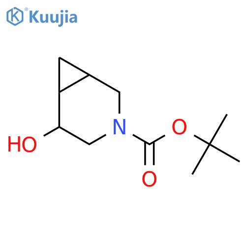 5-endo-Hydroxy-3-aza-bicyclo[4.1.0]heptane-3-carboxylic acid tert-butyl ester structure