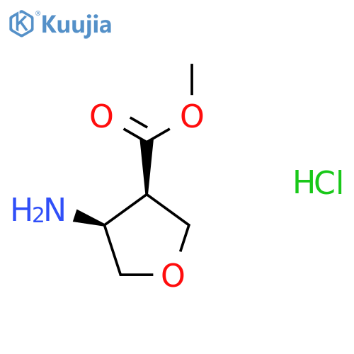 methyl cis-4-aminotetrahydrofuran-3-carboxylate;hydrochloride structure