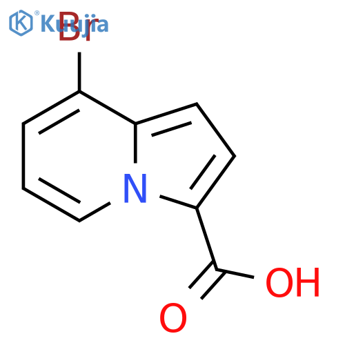8-Bromo-indolizine-3-carboxylic acid structure