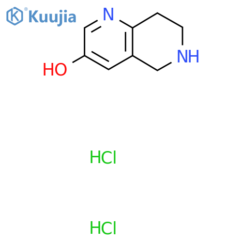 5,6,7,8-tetrahydro-1,6-naphthyridin-3-ol;dihydrochloride structure