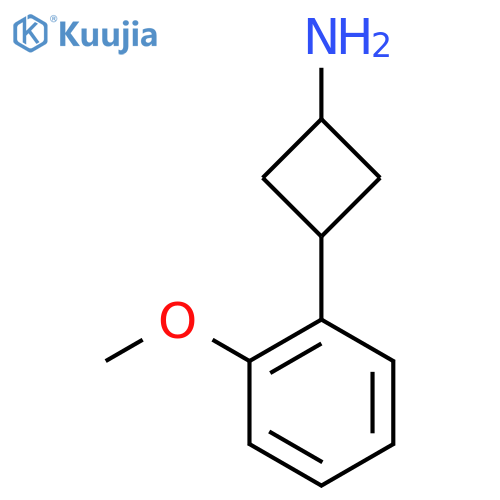 3-(2-Methoxyphenyl)cyclobutan-1-amine structure