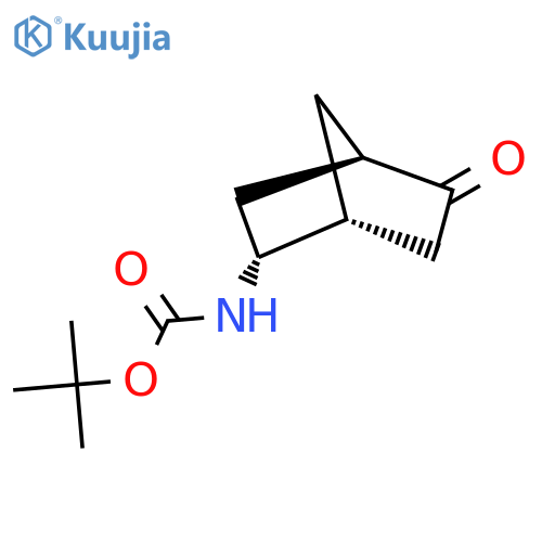 Tert-butyl N-[(1R,2R,4R)-5-oxo-2-bicyclo[2.2.1]heptanyl]carbamate structure