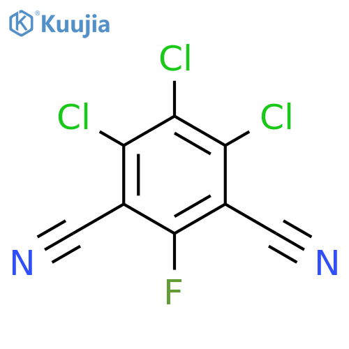 4,5,6-trichloro-2-fluorobenzene-1,3-dicarbonitrile structure