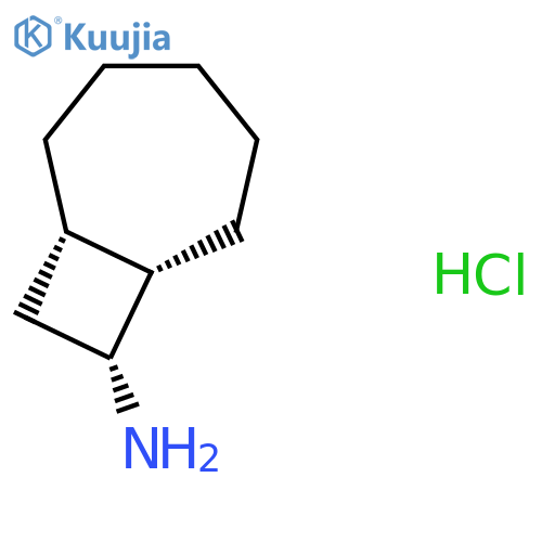 (1S,7S,8R)-Bicyclo[5.2.0]nonan-8-amine;hydrochloride structure