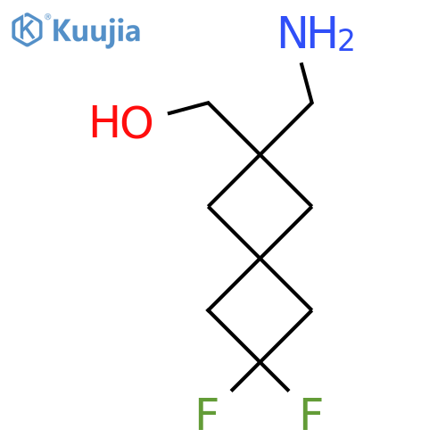 [2-(Aminomethyl)-6,6-difluorospiro[3.3]heptan-2-yl]methanol structure