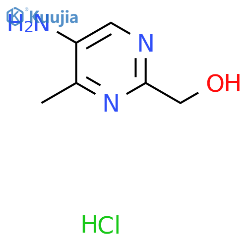 (5-Amino-4-methylpyrimidin-2-yl)methanol;hydrochloride structure
