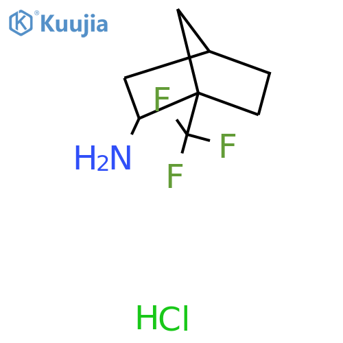 1-(Trifluoromethyl)bicyclo[2.2.1]heptan-2-amine;hydrochloride structure