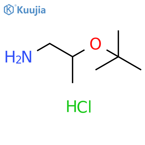 1-Propanamine, 2-(1,1-dimethylethoxy)-, hydrochloride (1:1) structure