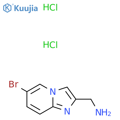 (6-Bromoimidazo[1,2-a]pyridin-2-yl)methanamine;dihydrochloride structure