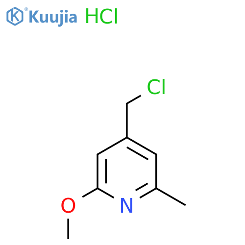 4-(Chloromethyl)-2-methoxy-6-methylpyridine hydrochloride structure