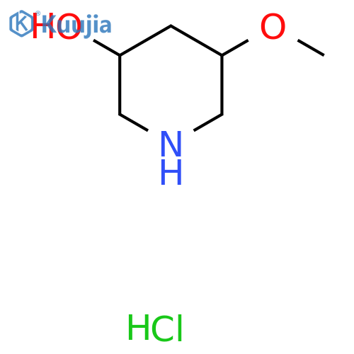 5-Methoxypiperidin-3-ol;hydrochloride structure