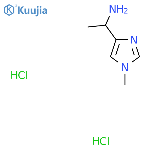 1-(1-Methyl-1H-imidazol-4-yl)ethan-1-amine dihydrochloride structure