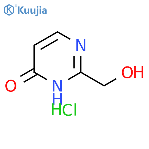 4(3H)-Pyrimidinone, 2-(hydroxymethyl)-, hydrochloride (1:1) structure