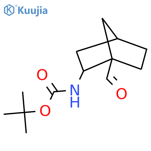 Tert-butyl N-(1-formyl-2-bicyclo[2.2.1]heptanyl)carbamate structure