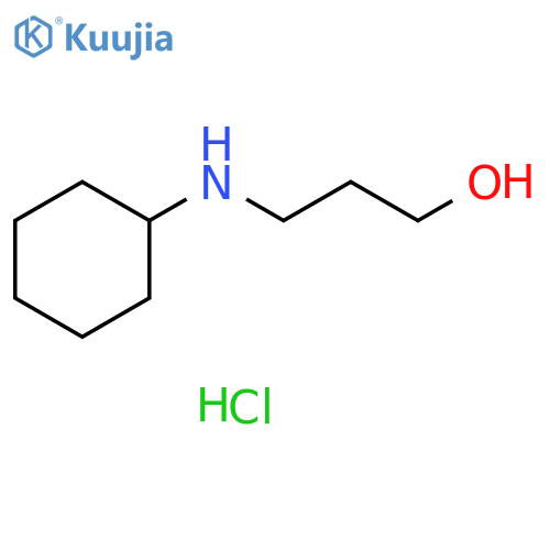 3-(cyclohexylamino)propan-1-ol hydrochloride structure