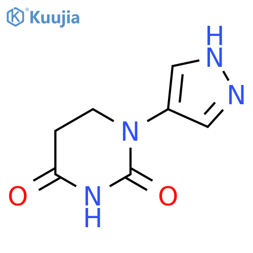 Dihydro-1-(1H-pyrazol-4-yl)-2,4(1H,3H)-pyrimidinedione structure
