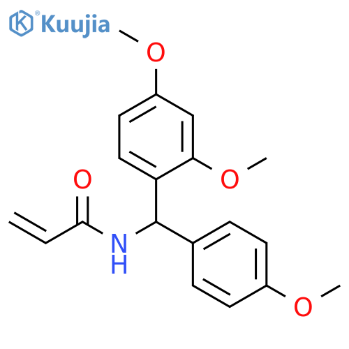 N-[(2,4-Dimethoxyphenyl)(4-methoxyphenyl)methyl]-2-propenamide structure
