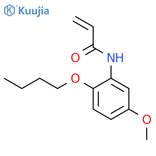 N-(2-butoxy-5-methoxyphenyl)prop-2-enamide structure