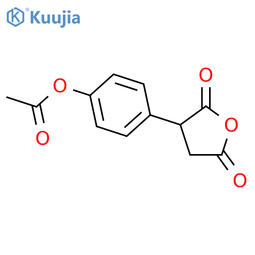 2,5-Furandione,3-[4-(acetyloxy)phenyl]dihydro- structure