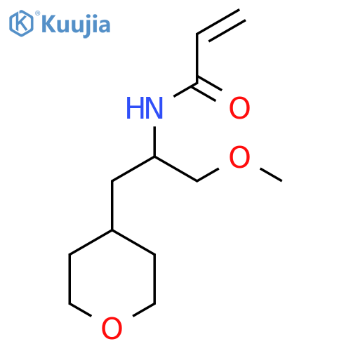 N-[1-Methoxy-3-(oxan-4-yl)propan-2-yl]prop-2-enamide structure