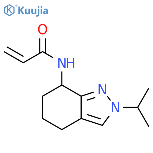 N-2-(propan-2-yl)-4,5,6,7-tetrahydro-2H-indazol-7-ylprop-2-enamide structure