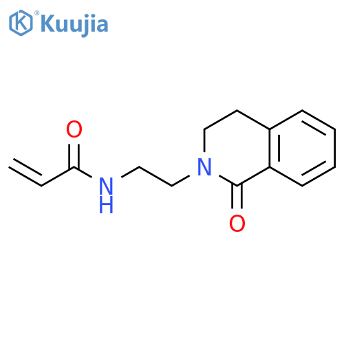 N-2-(1-oxo-1,2,3,4-tetrahydroisoquinolin-2-yl)ethylprop-2-enamide structure
