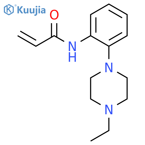 N-2-(4-ethylpiperazin-1-yl)phenylprop-2-enamide structure