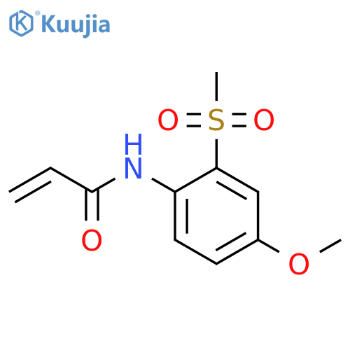 N-(2-methanesulfonyl-4-methoxyphenyl)prop-2-enamide structure