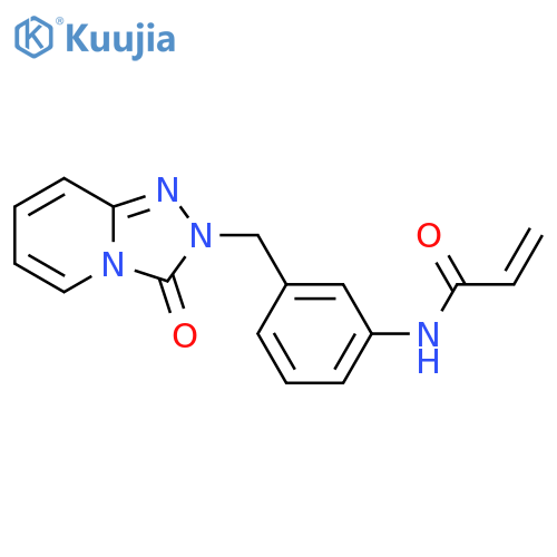 N-[3-[(3-Oxo-1,2,4-triazolo[4,3-a]pyridin-2(3H)-yl)methyl]phenyl]-2-propenamide structure