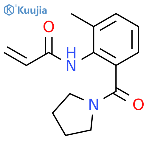 N-[2-Methyl-6-(1-pyrrolidinylcarbonyl)phenyl]-2-propenamide structure