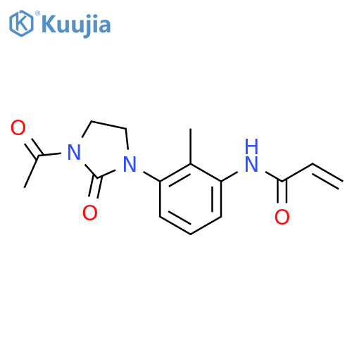 N-[3-(3-Acetyl-2-oxo-1-imidazolidinyl)-2-methylphenyl]-2-propenamide structure