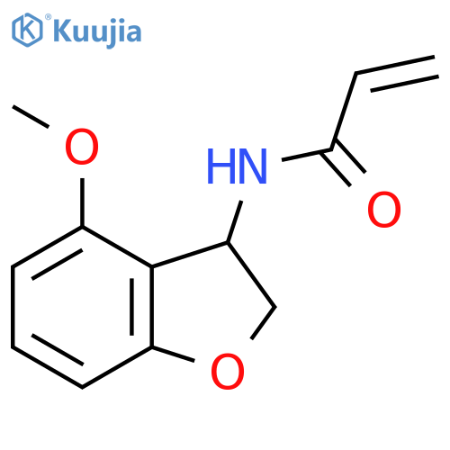 N-(4-methoxy-2,3-dihydro-1-benzofuran-3-yl)prop-2-enamide structure