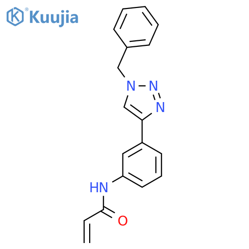 N-3-(1-benzyl-1H-1,2,3-triazol-4-yl)phenylprop-2-enamide structure