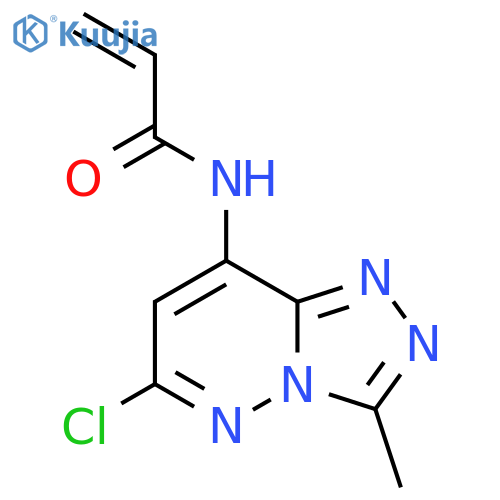 N-{6-chloro-3-methyl-1,2,4triazolo4,3-bpyridazin-8-yl}prop-2-enamide structure