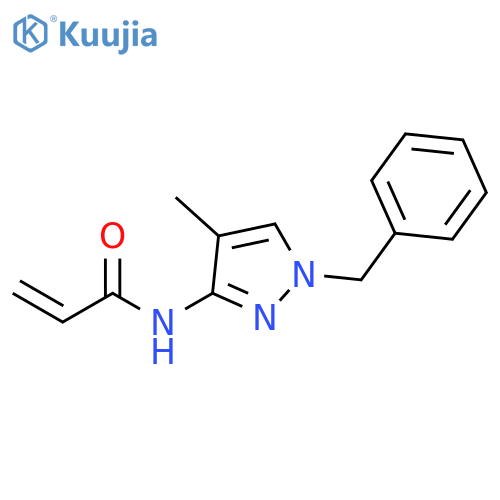 N-[4-Methyl-1-(phenylmethyl)-1H-pyrazol-3-yl]-2-propenamide structure