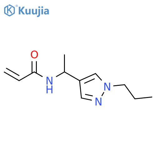 N-1-(1-propyl-1H-pyrazol-4-yl)ethylprop-2-enamide structure