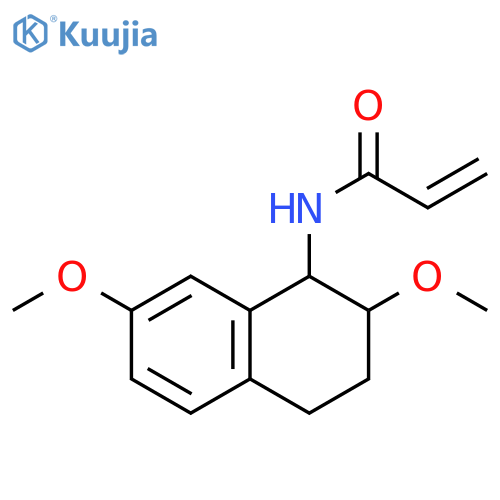 N-(2,7-dimethoxy-1,2,3,4-tetrahydronaphthalen-1-yl)prop-2-enamide structure