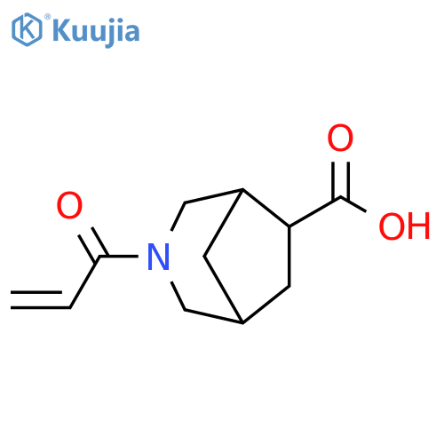3-(prop-2-enoyl)-3-azabicyclo3.2.1octane-6-carboxylic acid structure