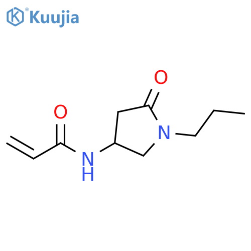N-(5-Oxo-1-propyl-3-pyrrolidinyl)-2-propenamide structure