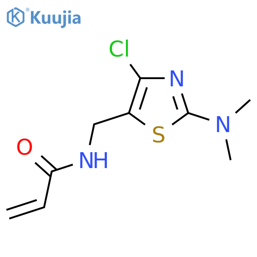 N-{4-chloro-2-(dimethylamino)-1,3-thiazol-5-ylmethyl}prop-2-enamide structure