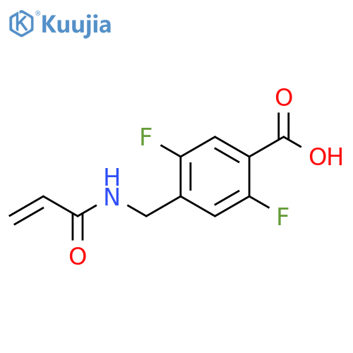 Benzoic acid, 2,5-difluoro-4-[[(1-oxo-2-propen-1-yl)amino]methyl]- structure