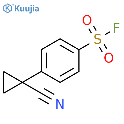 4-?(1-?cyanocyclopropyl)?-Benzenesulfonyl fluoride structure