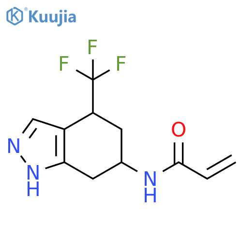 N-4-(trifluoromethyl)-4,5,6,7-tetrahydro-1H-indazol-6-ylprop-2-enamide structure