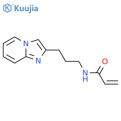 N-(3-{imidazo1,2-apyridin-2-yl}propyl)prop-2-enamide structure