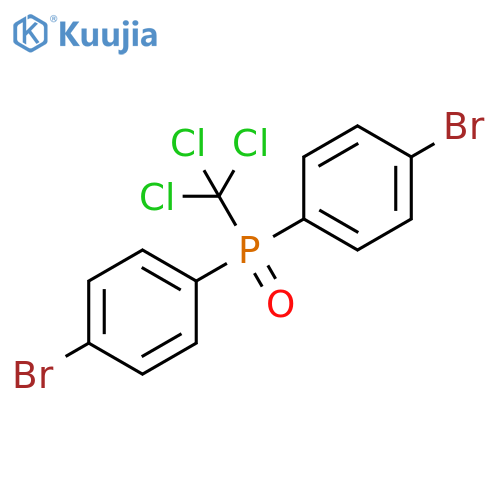 Phosphine oxide, bis(4-bromophenyl)(trichloromethyl)- structure