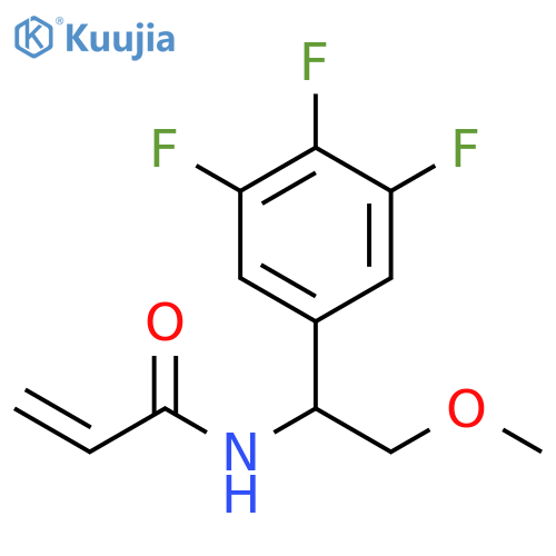 N-2-methoxy-1-(3,4,5-trifluorophenyl)ethylprop-2-enamide structure